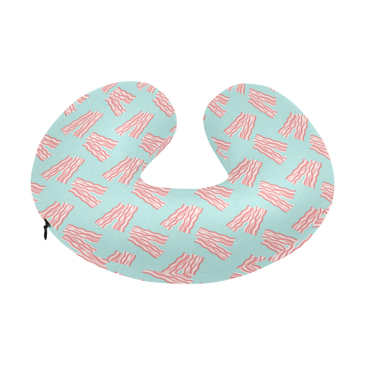 Bacon Pattern Print Design 04 U-Shaped Travel Neck Pillow
