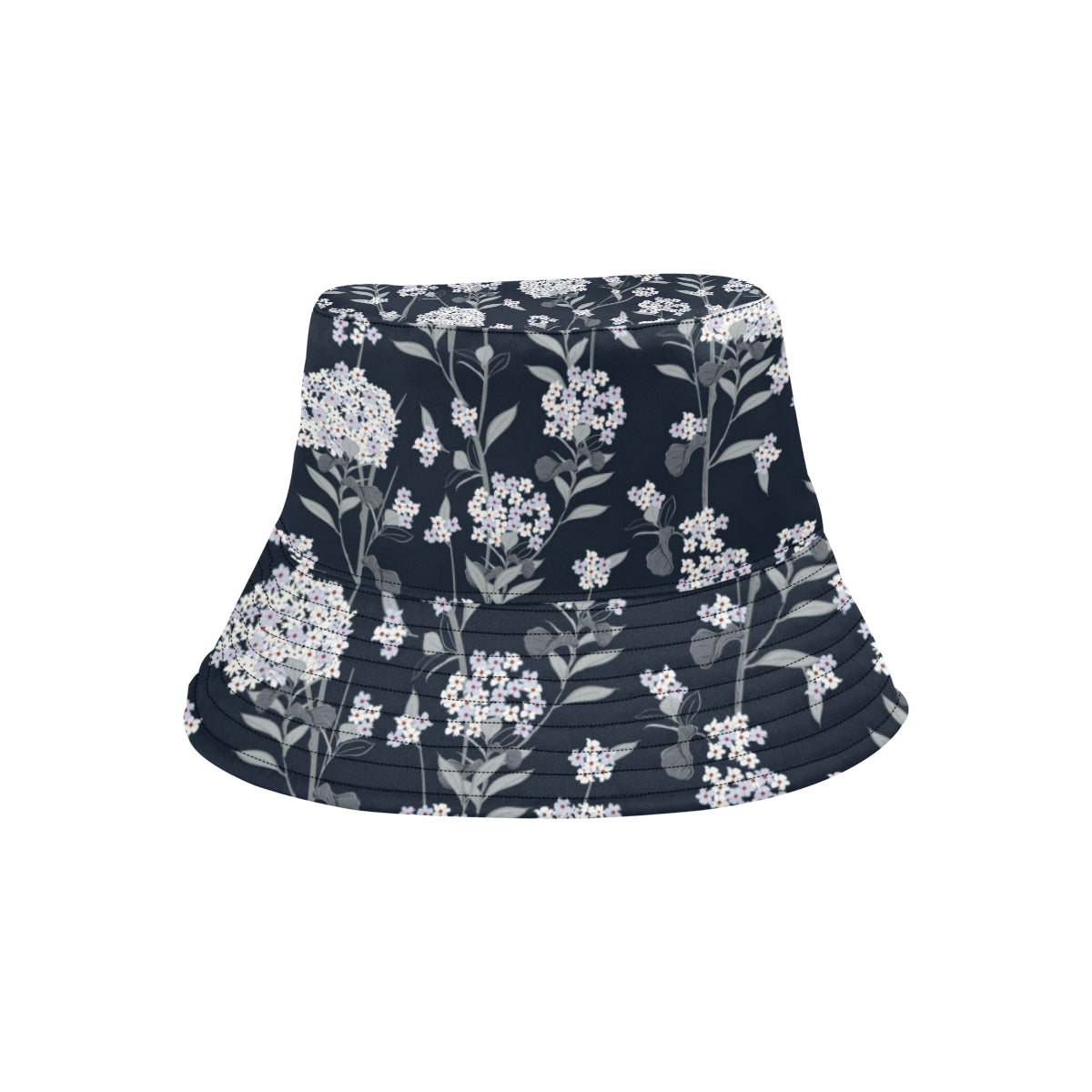 Hydrangea Pattern Print Design HD07 Unisex Bucket Hat