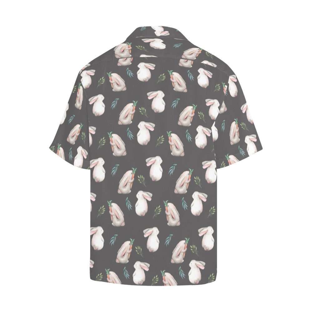 Rabbit Print Design LKS402 Men's Men's Hawaiian Shirt