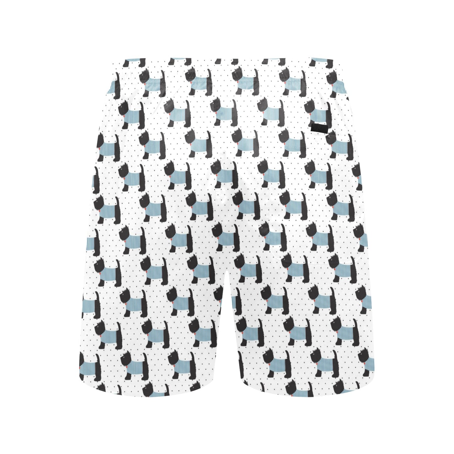 Scottish Terriers Print Design LKS3012 Men's Swim Trunks Beach Shorts