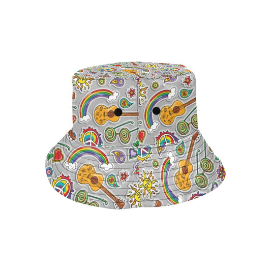 Hippie Print Design LKS306 Unisex Bucket Hat