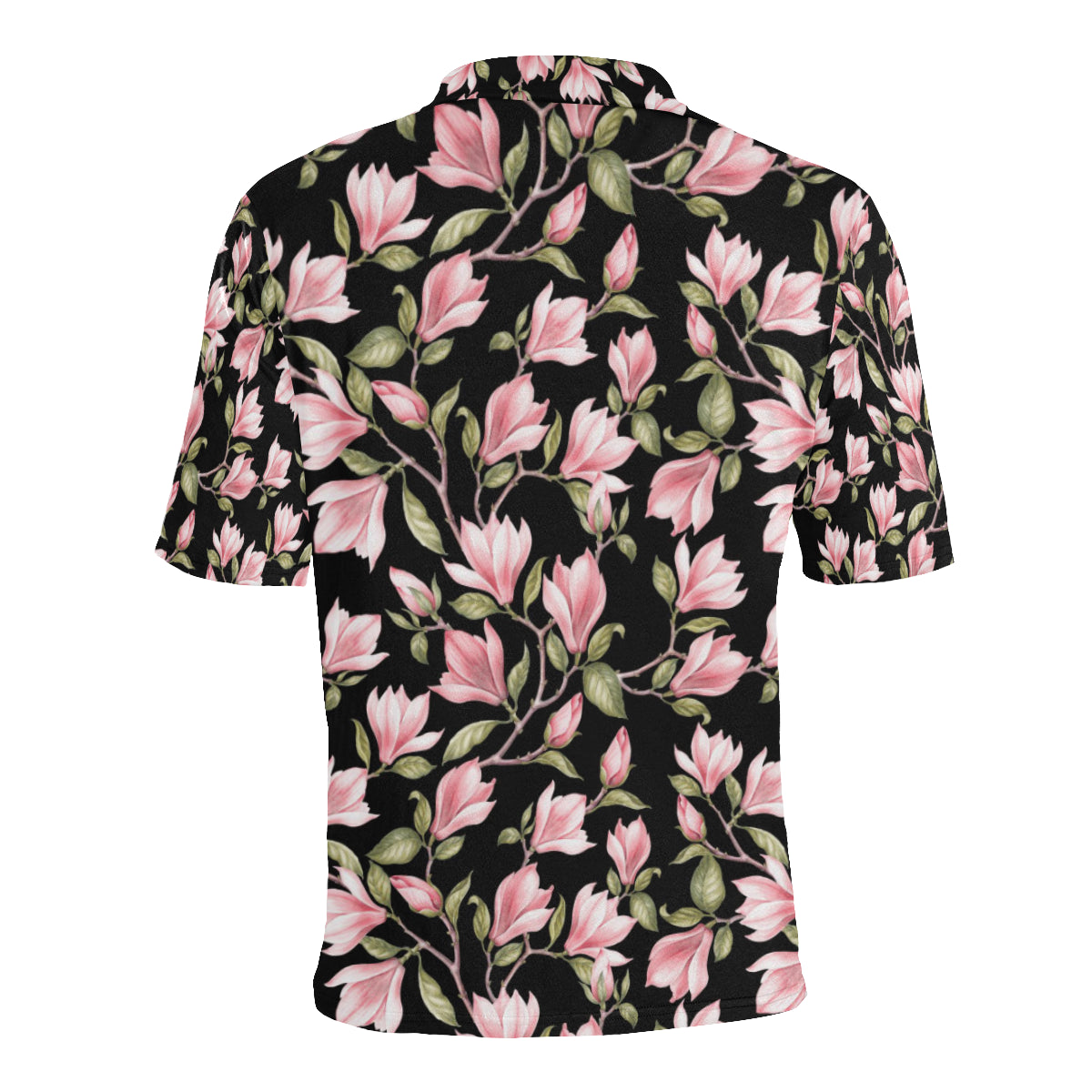 Magnolia Pattern Print Design MAG03 Men Polo Shirt