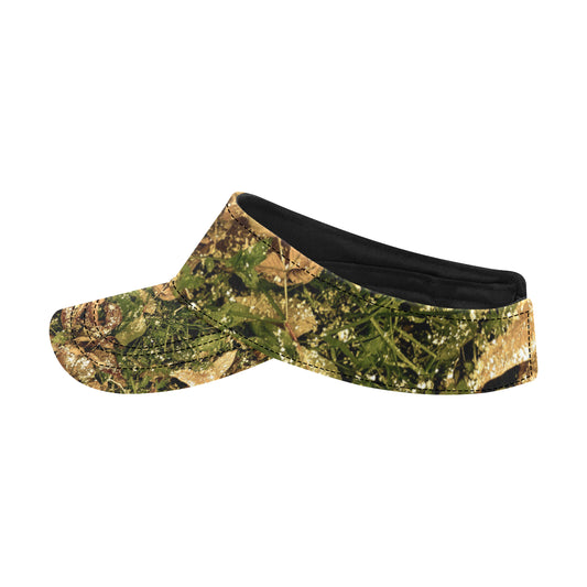 Camo Realistic Tree Forest Texture Print Unisex Sun Visor