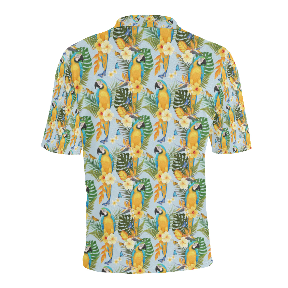 Parrot Pattern Print Design A04 Men Polo Shirt
