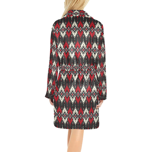 Southwestern Pattern Women's Fleece Robe