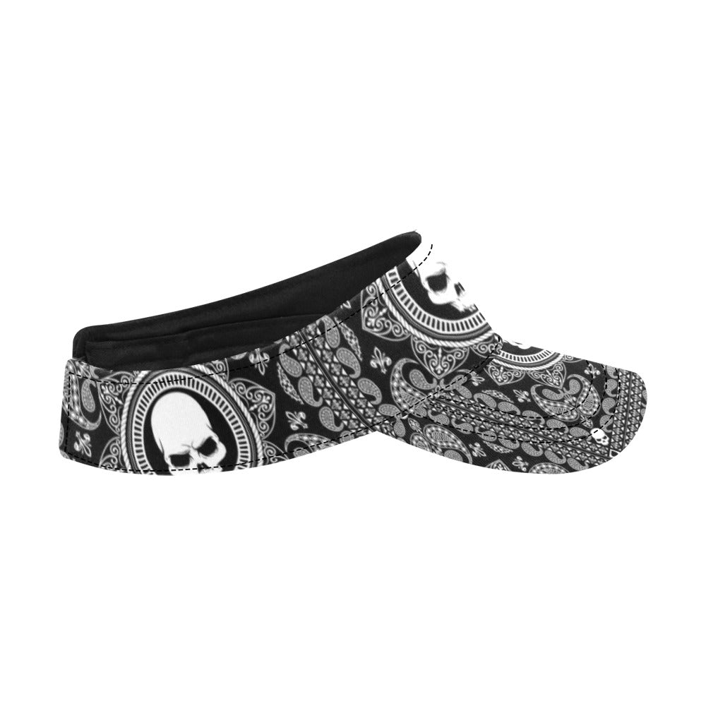 Bandana Skull Print Design LKS303 Unisex Sun Visor