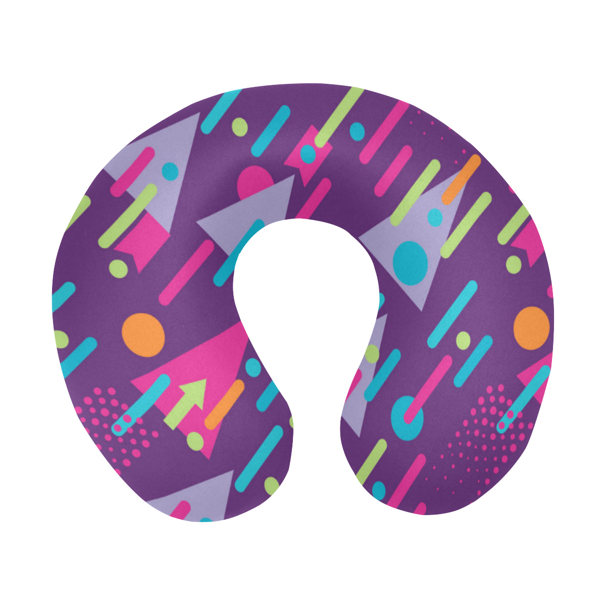 90s Pattern Print Design 4 U-Shaped Travel Neck Pillow