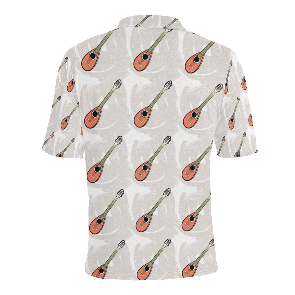 Mandolin Pattern Print Design 03 Men Polo Shirt