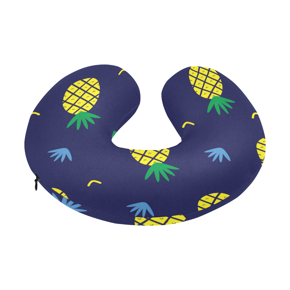 Pineapple Pattern Print Design A01 U-Shaped Travel Neck Pillow