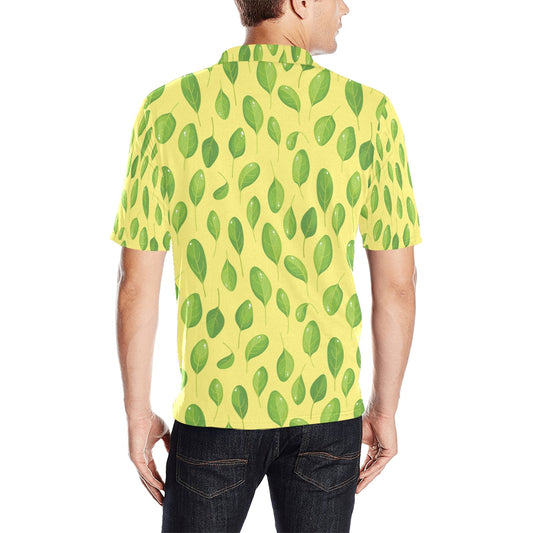 Spinach Print Design LKS302 Men Polo Shirt