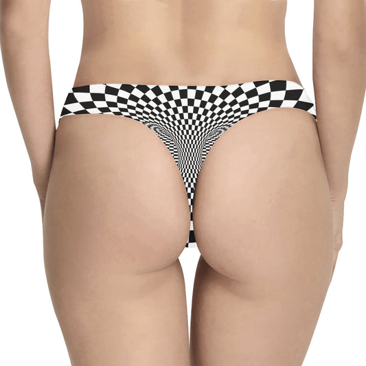 Optical illusion Projection Torus Women's Thongs