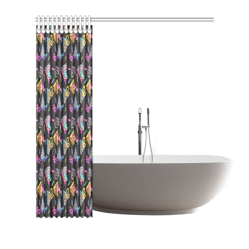80s Pattern Print Design 3 Shower Curtain