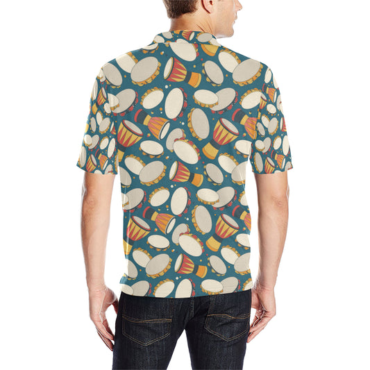 Tambourine Pattern Print Design 01 Men Polo Shirt