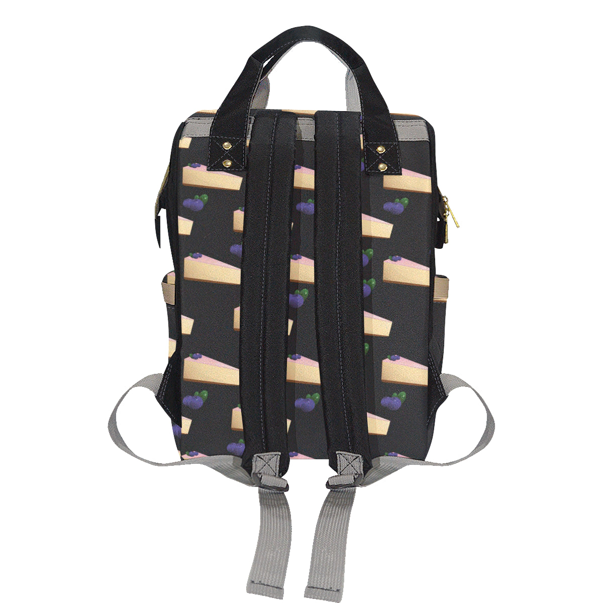 Cheesecake blueberry Pattern Print Design CK01 Diaper Bag Backpack