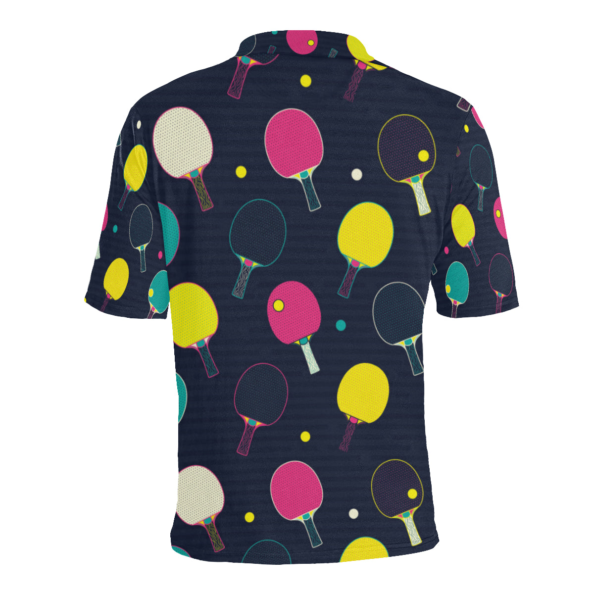 Ping Pong Pattern Print Design A04 Men Polo Shirt