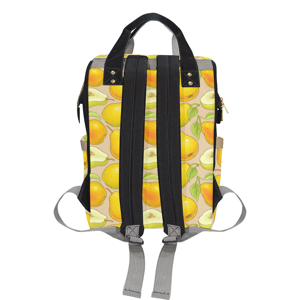 Pear Pattern Print Design PE05 Diaper Bag Backpack