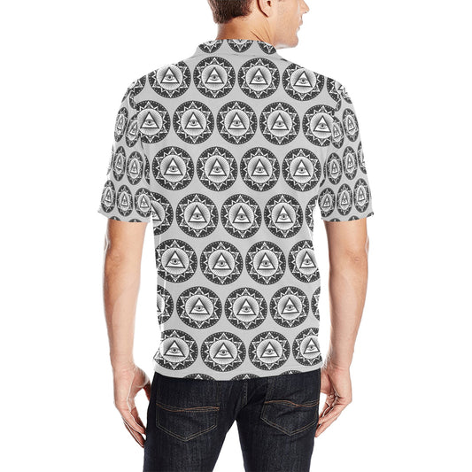 Third Eye Print Design LKS301 Men Polo Shirt