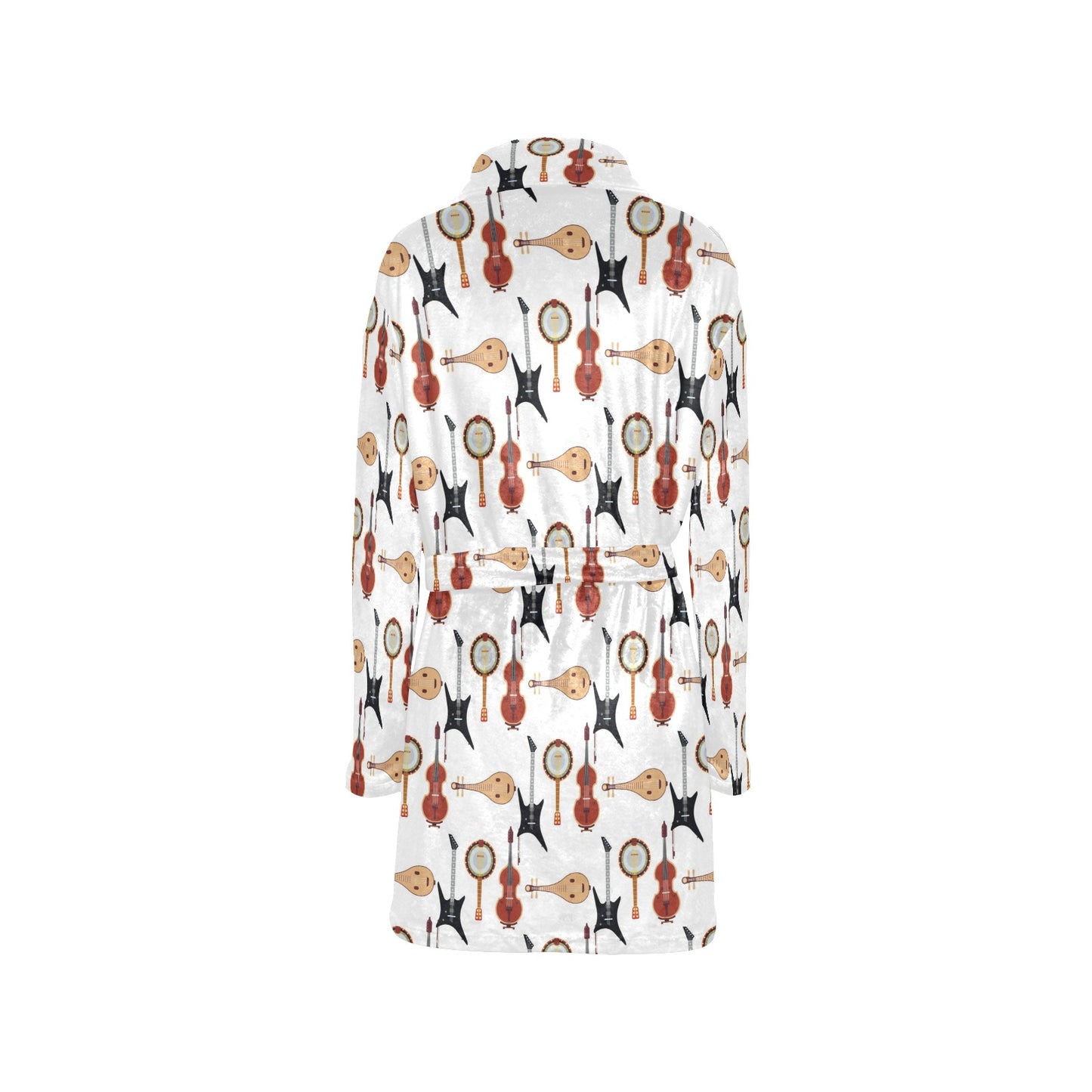 Banjo Print Design LKS403 Women's Fleece Robe
