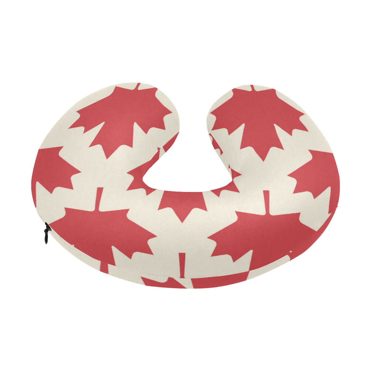 Maple Leaf Pattern Print Design 03 U-Shaped Travel Neck Pillow