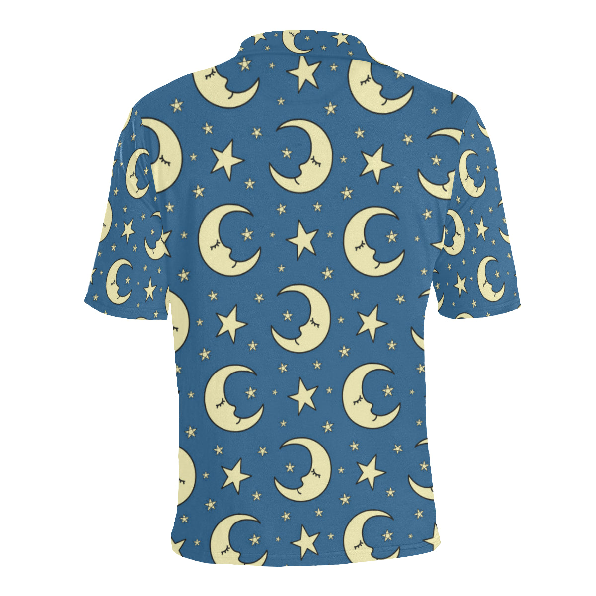Moon Night Pattern Print Design 03 Men Polo Shirt