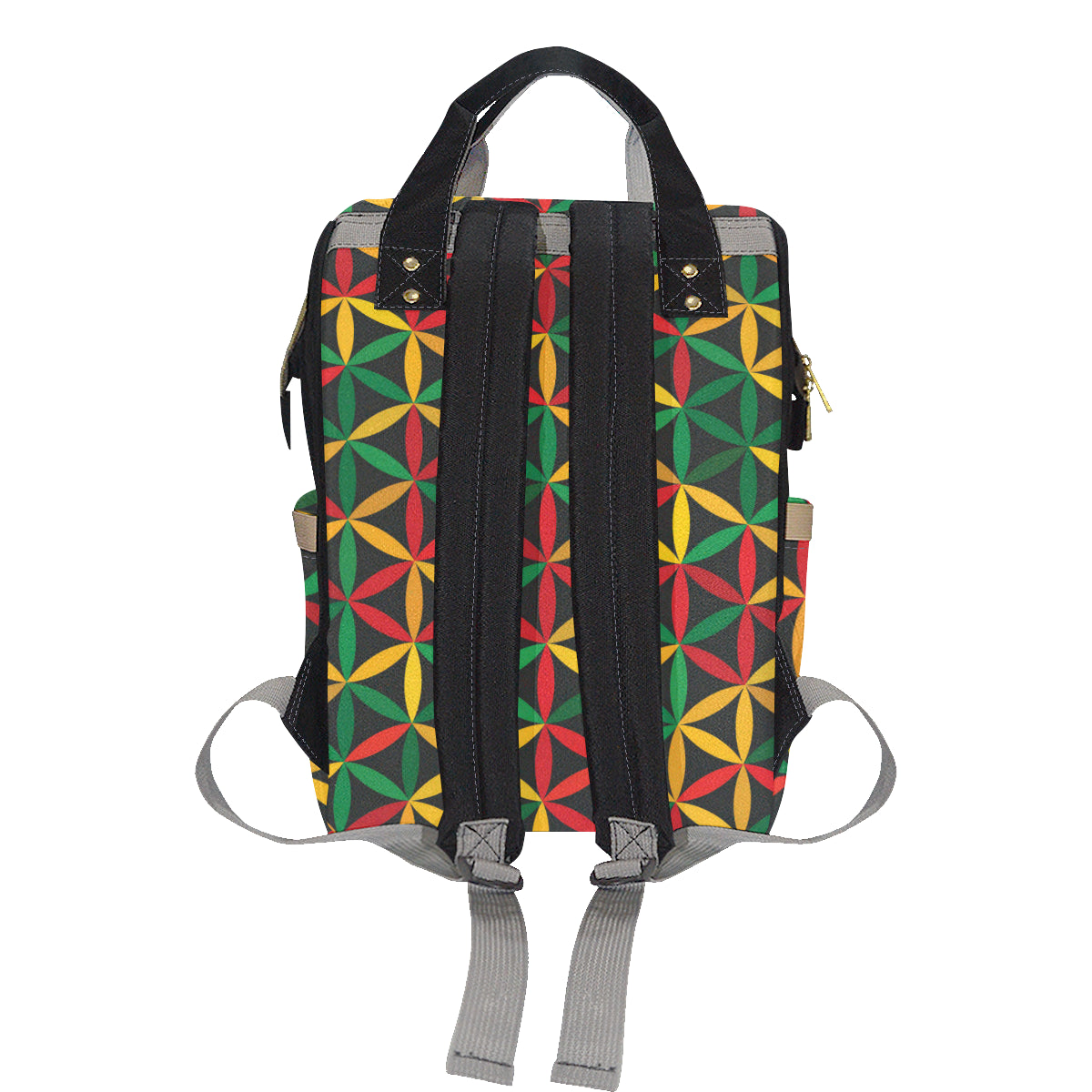 Rasta Pattern Print Design A04 Diaper Bag Backpack