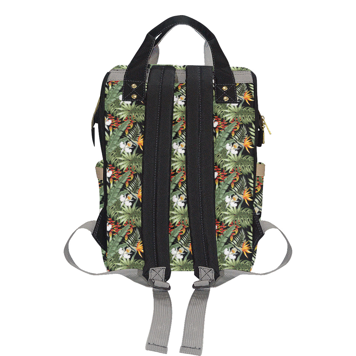 Bird Of Paradise Pattern Print Design 02 Diaper Bag Backpack