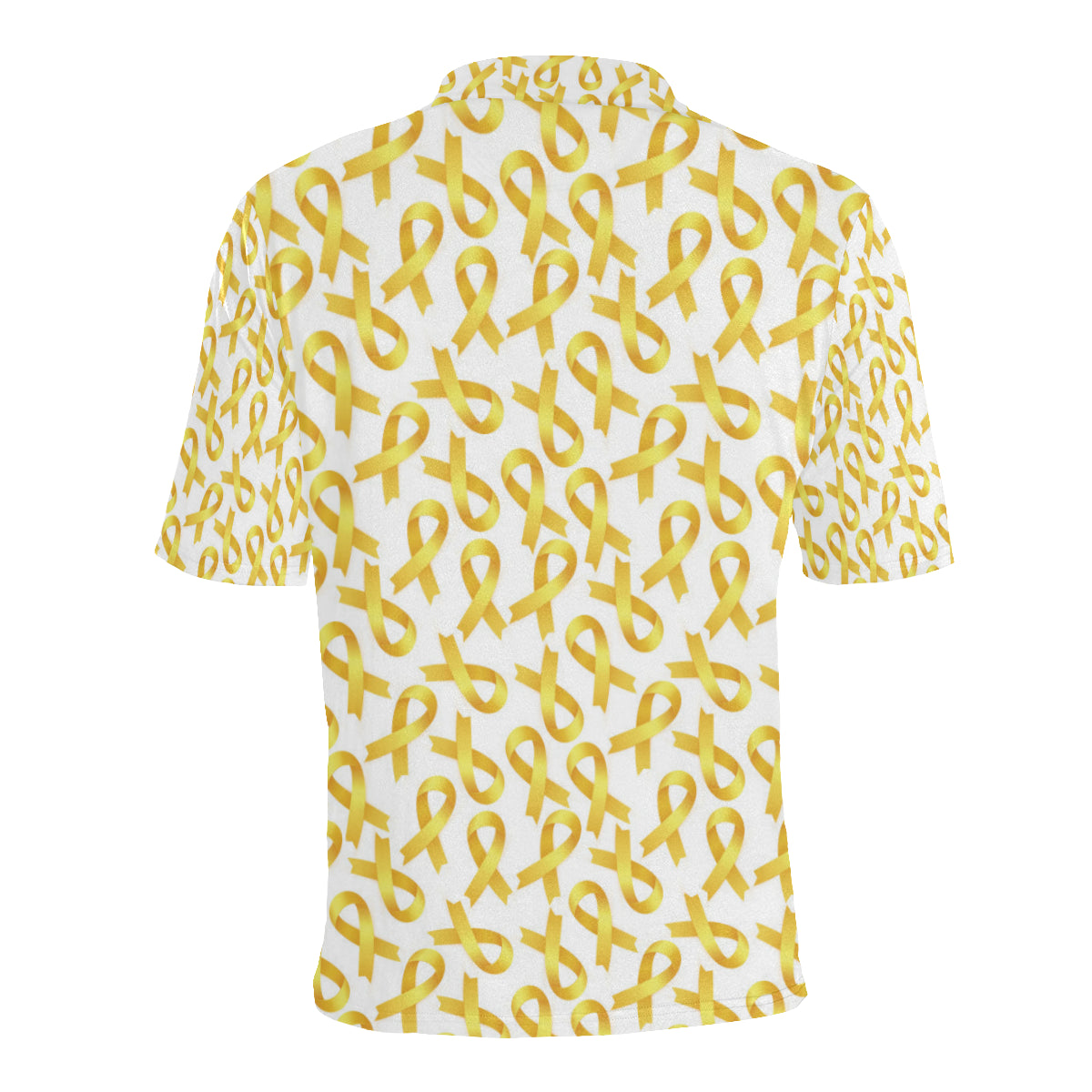 Childhood cancer Pattern Print Design 02 Men Polo Shirt