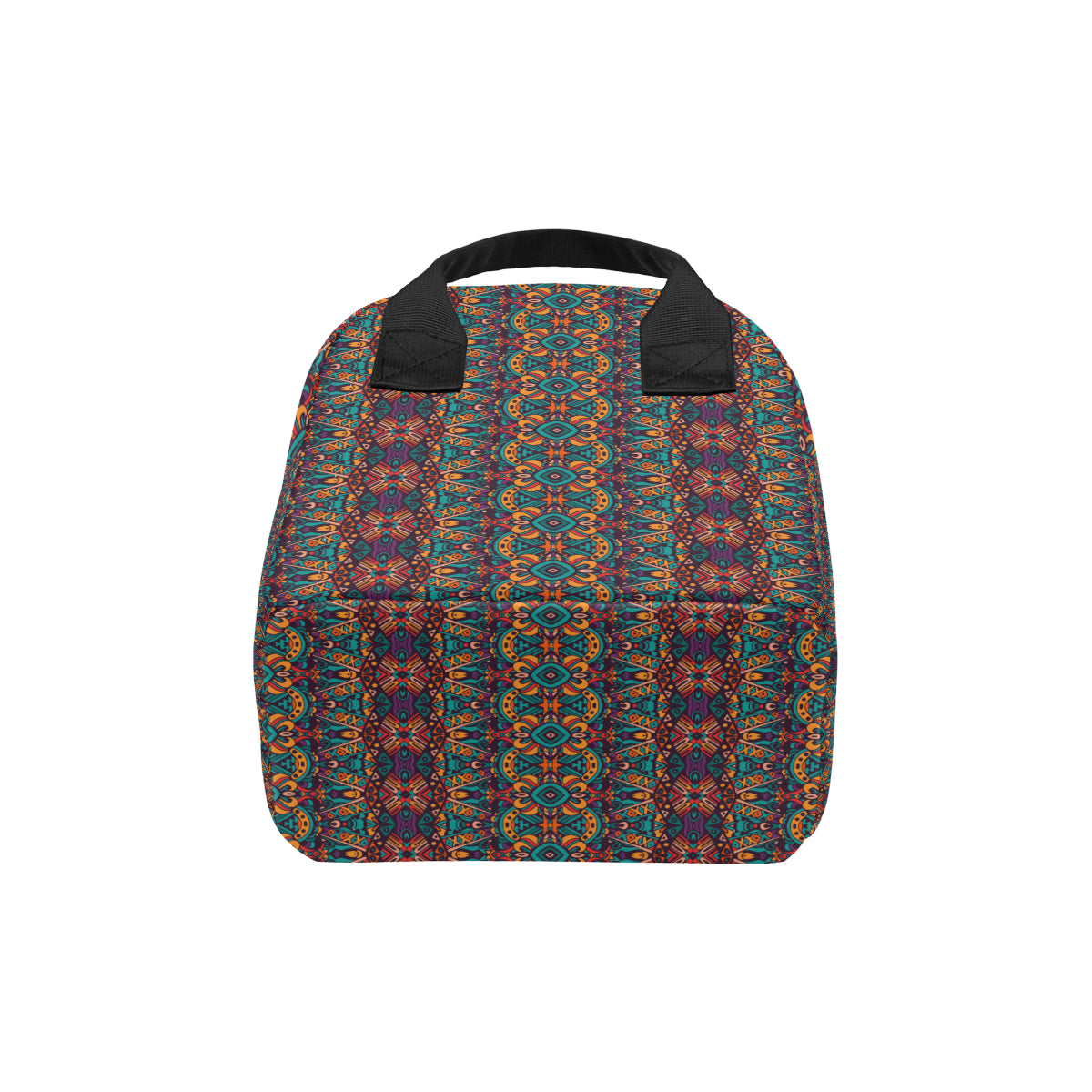 Ethnic Style Print Pattern Insulated Lunch Bag