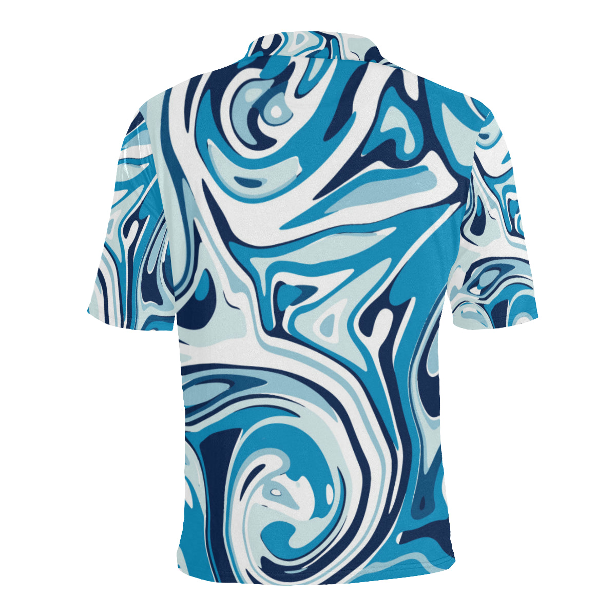 Liquid Pattern Print Design 05 Men Polo Shirt