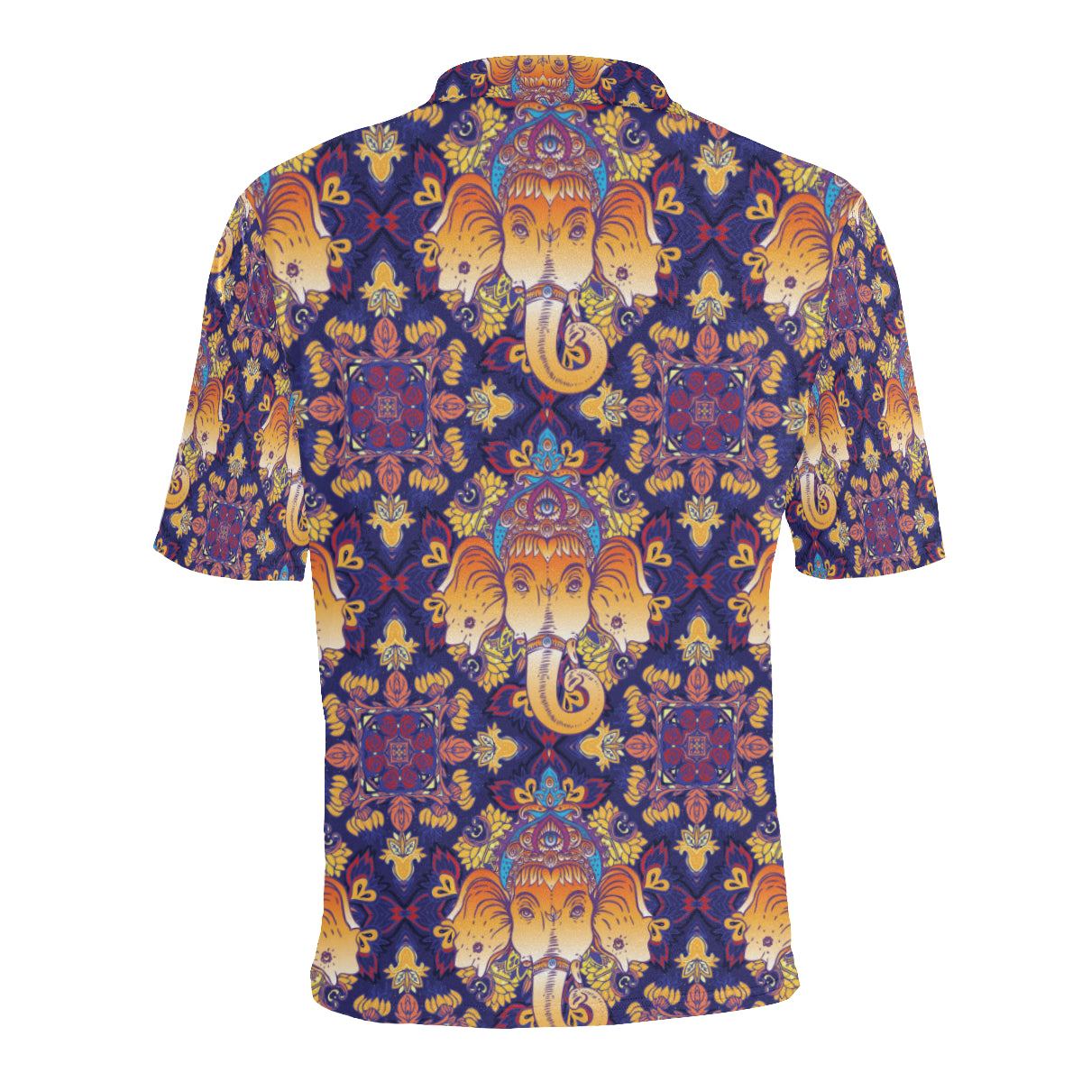 Ganesha Pattern Print Design 01 Men Polo Shirt