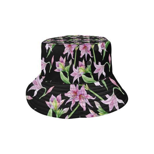 Amaryllis Pattern Print Design AL08 Unisex Bucket Hat