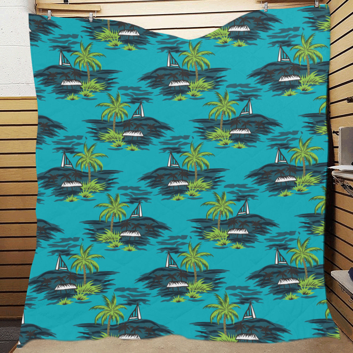 Pacific island Pattern Print Design A01 Premium Quilt