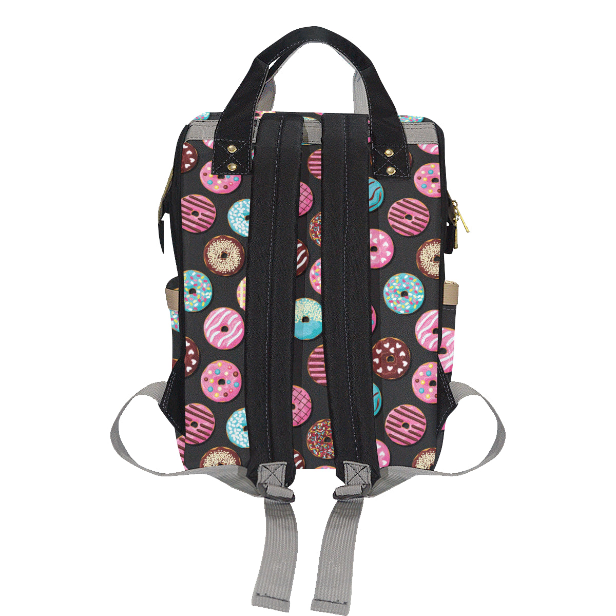 Donut Pattern Print Design DN02 Diaper Bag Backpack