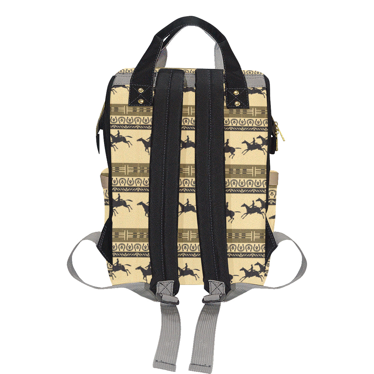 Horse Pattern Prnt Diaper Bag Backpack