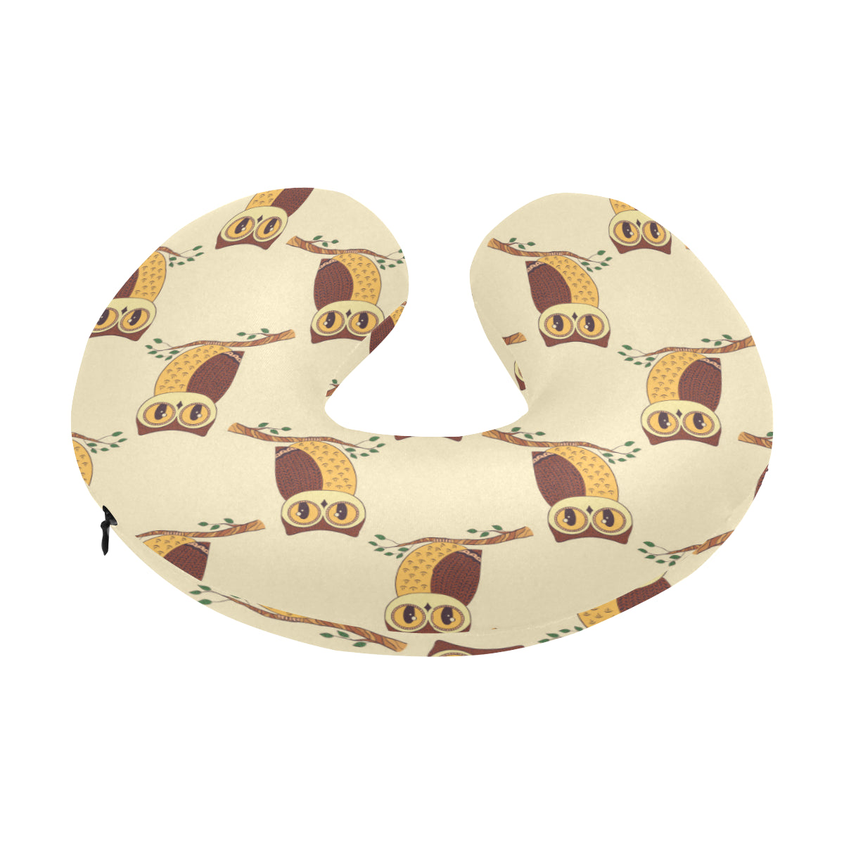 Owl Pattern Print Design A07 U-Shaped Travel Neck Pillow