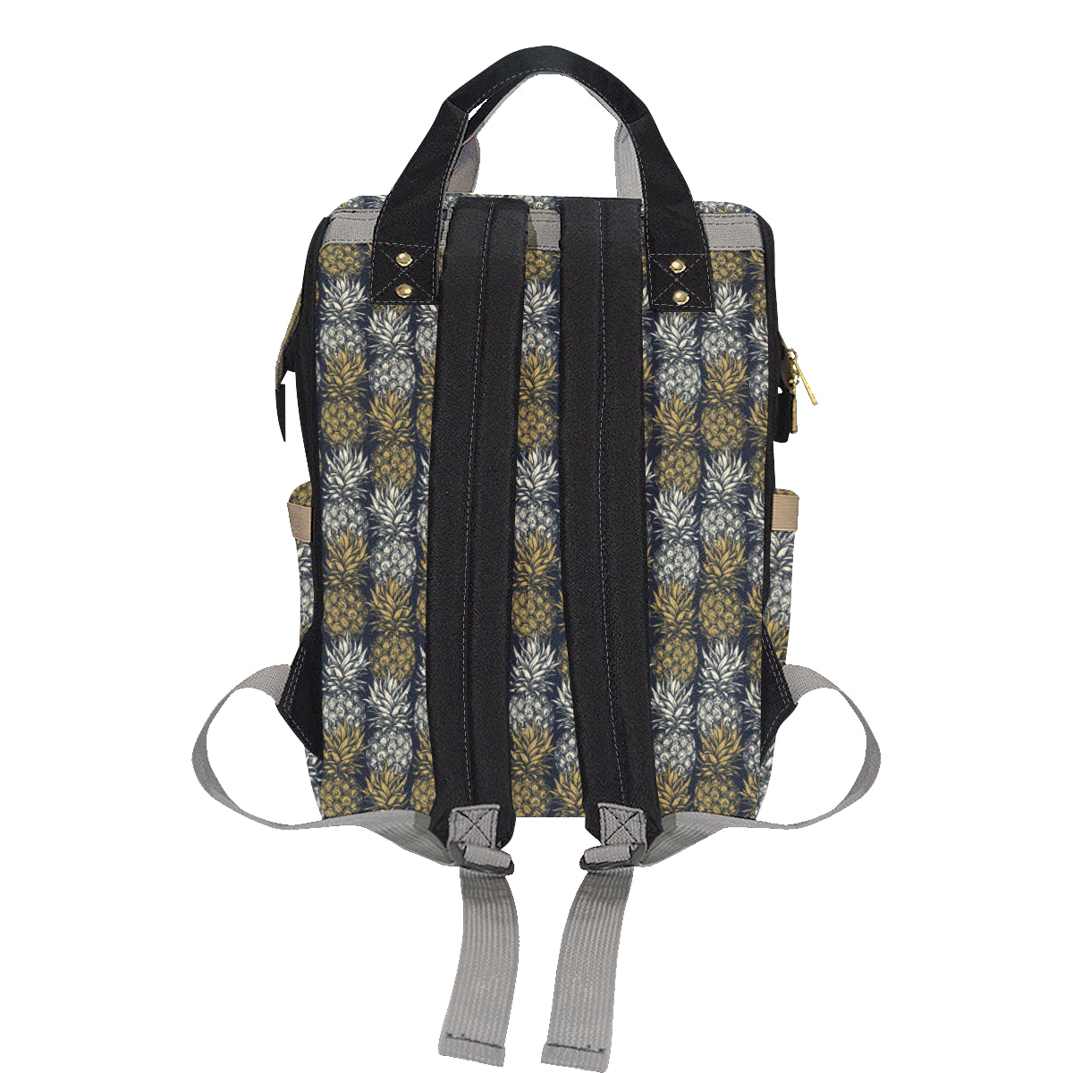 Pineapple Print Design Pattern Diaper Bag Backpack