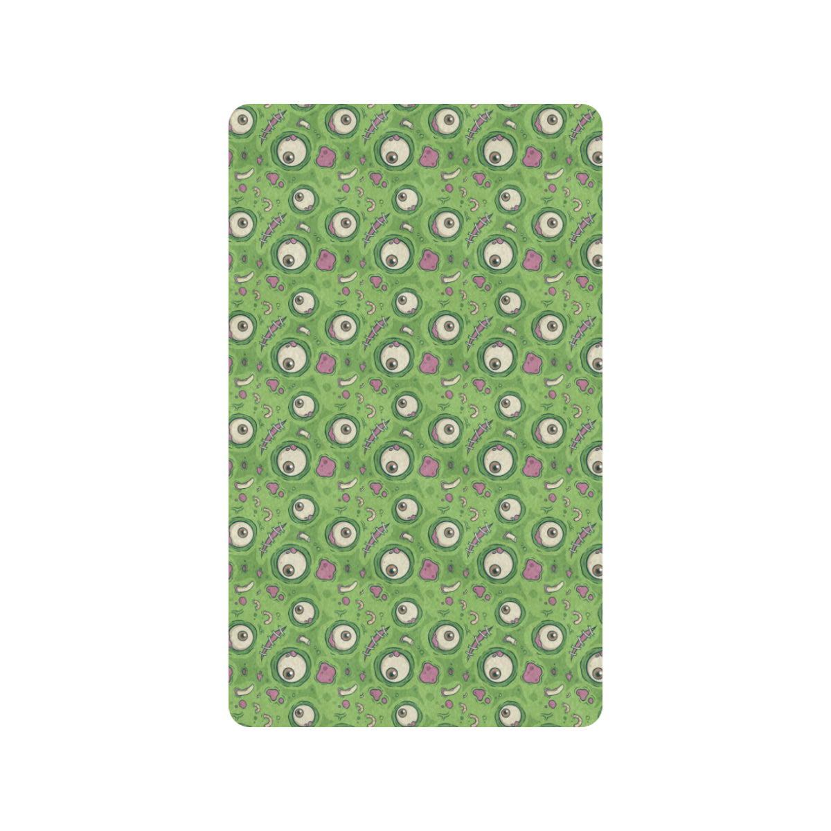 Zombie Eyes Design Pattern Print Rubber Doormat