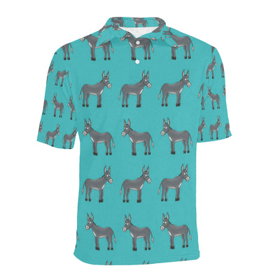 Donkey Pattern Print Design 01 Men Polo Shirt