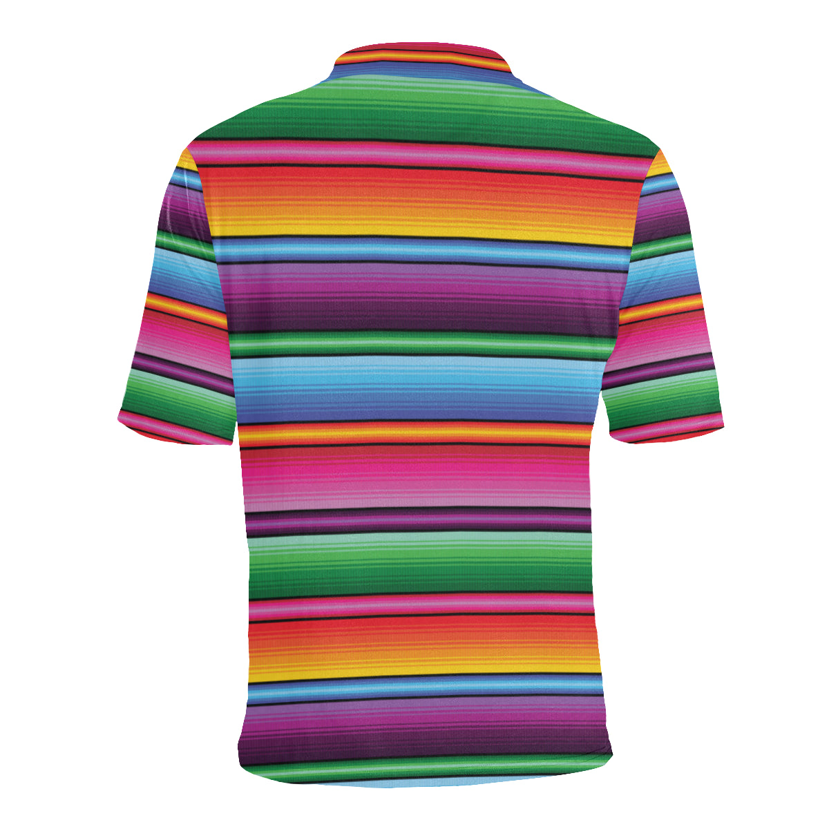 Mexican Blanket Colorful Print Pattern Men Polo Shirt