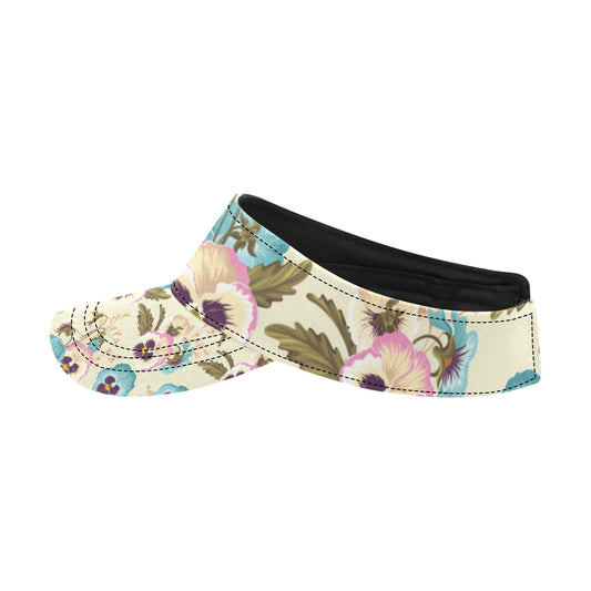 Pansy Pattern Print Design A02 Unisex Sun Visor