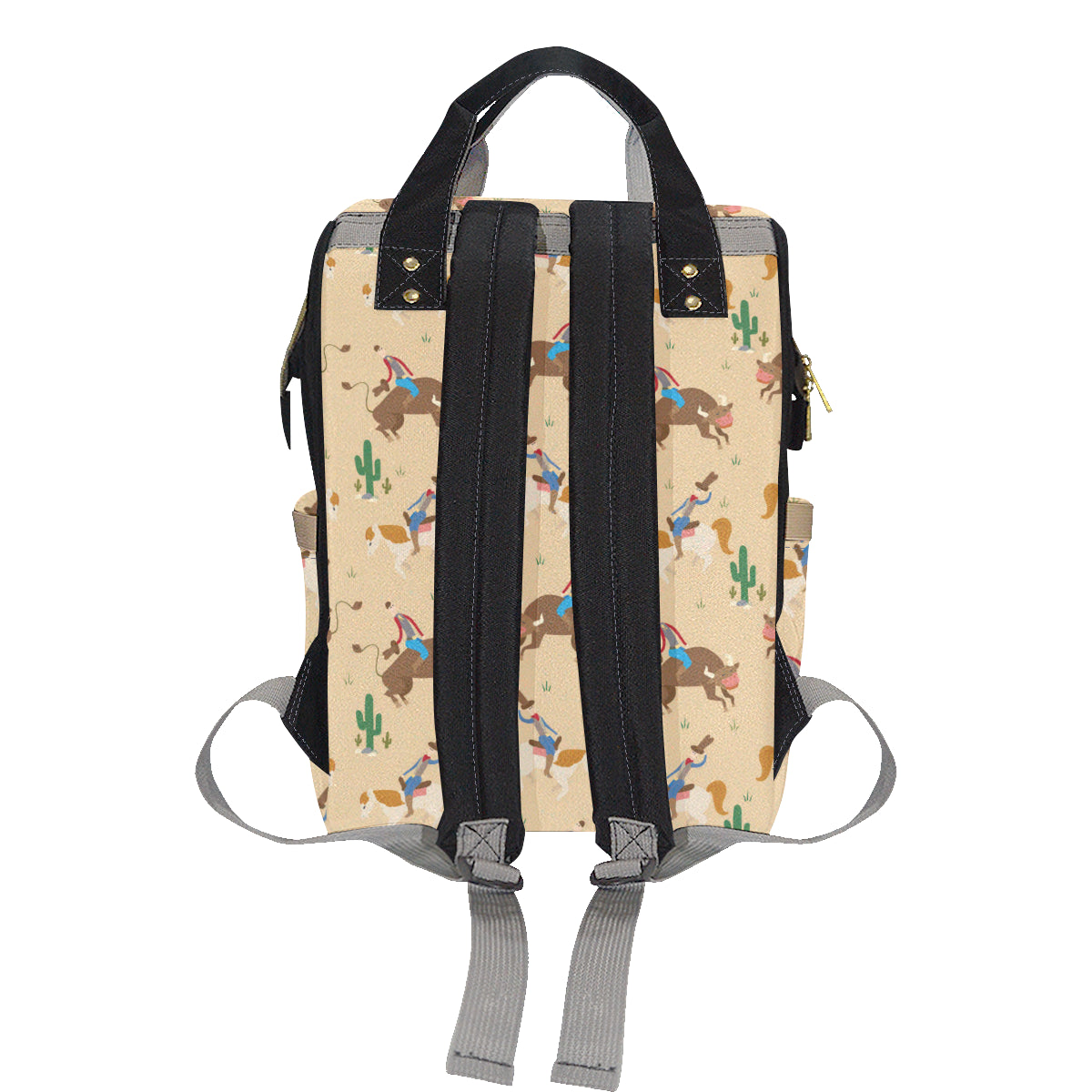 Rodeo Pattern Print Design A02 Diaper Bag Backpack