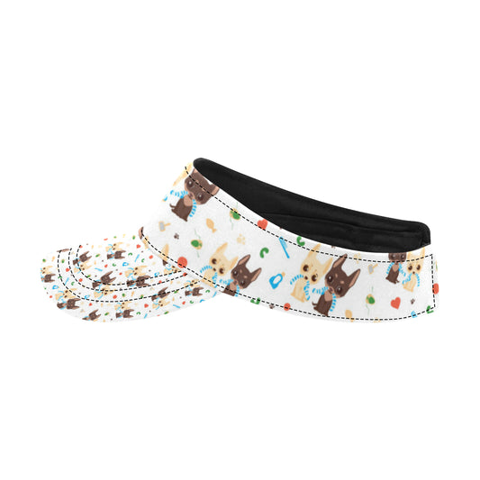 Chihuahua Pattern Print Design 06 Unisex Sun Visor