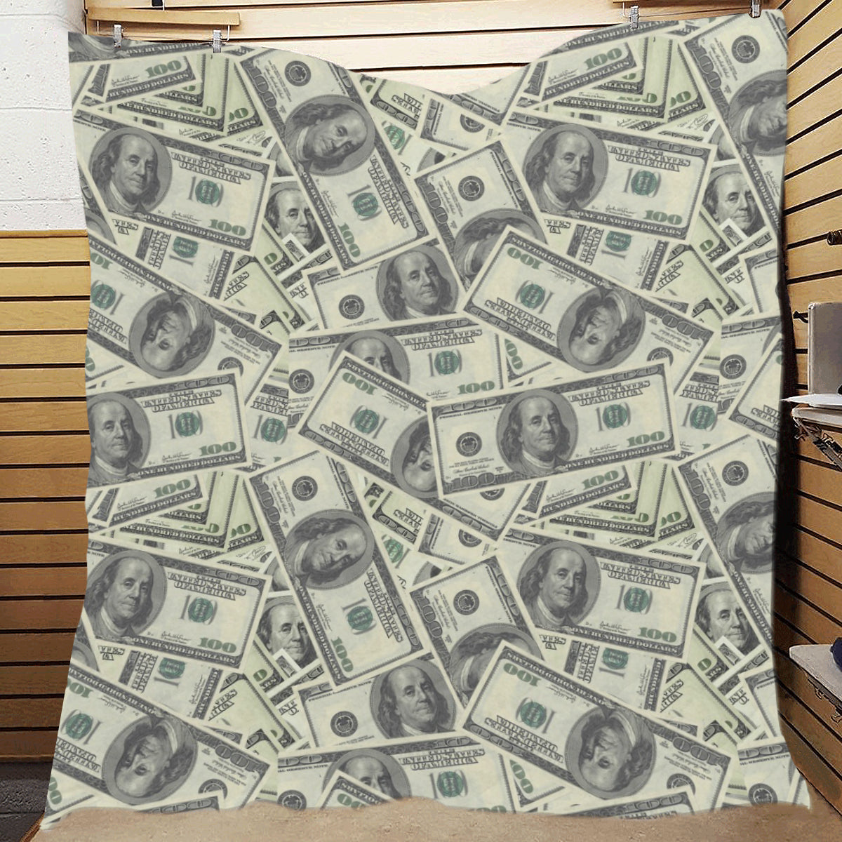 Dollar Pattern Print Design DO02 Premium Quilt