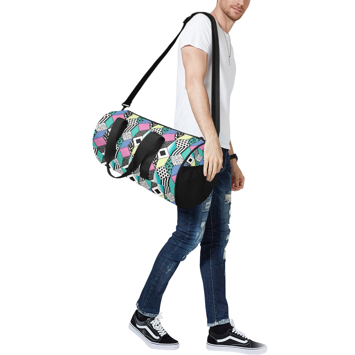 90s Pattern Print Design 3 Duffel Bag