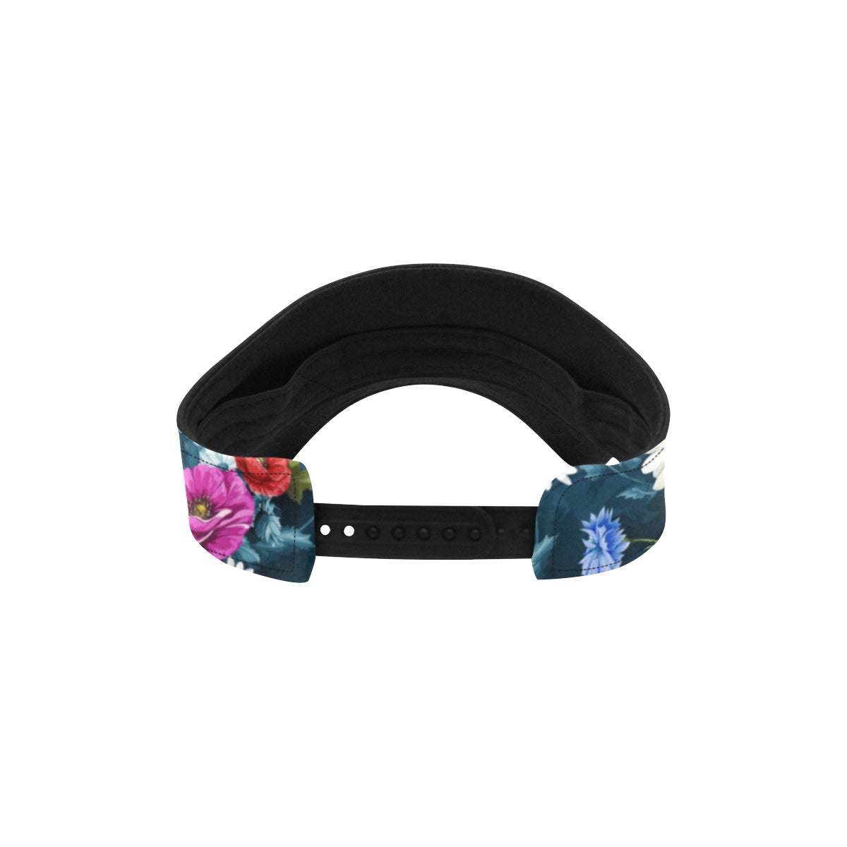 Floral Blue Themed Print Unisex Sun Visor