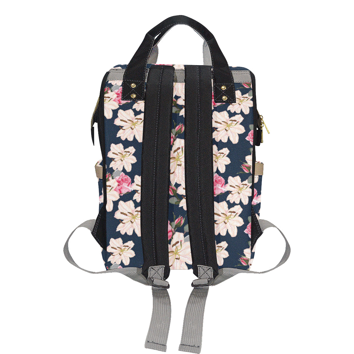 Lily Pattern Print Design LY04 Diaper Bag Backpack