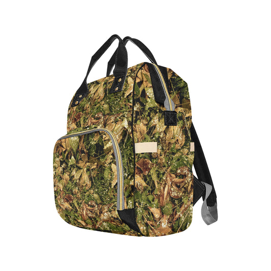 Camo Realistic Tree Forest Texture Print Diaper Bag Backpack