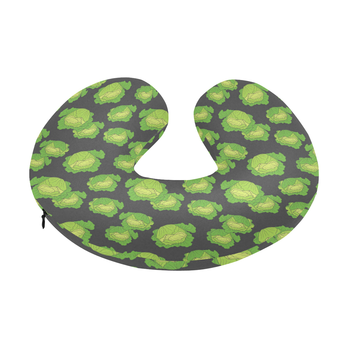 Cabbage Pattern Print Design 01 U-Shaped Travel Neck Pillow