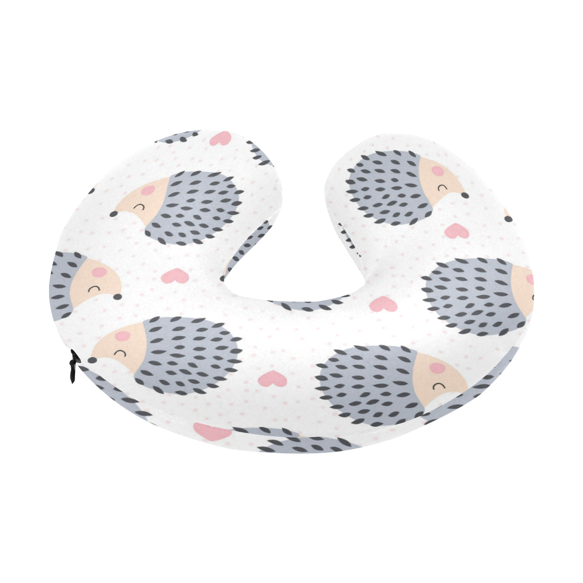 Hedgehog Baby Pattern Print Design 03 U-Shaped Travel Neck Pillow