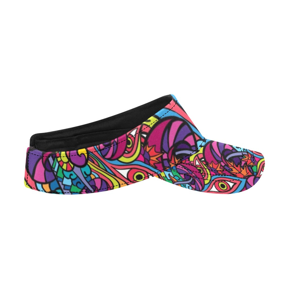 Trippy Print Design LKS302 Unisex Sun Visor